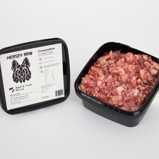 Mersey Raw Beef & Tripe 500g