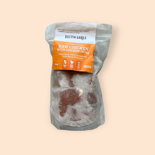 raw dog food chicken